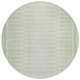 8' Sage And Ivory Round Geometric Washable Indoor Outdoor Area Rug