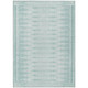 9' X 12' Turquoise And Aqua Geometric Washable Indoor Outdoor Area Rug