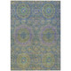 8' X 10' Blue And Green Medallion Washable Indoor Outdoor Area Rug