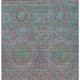 3' X 5' Teal Blue And Blush Medallion Washable Indoor Outdoor Area Rug