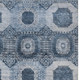 9' X 12' Blue And Ivory Medallion Washable Indoor Outdoor Area Rug