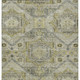 5' X 8' Khaki And Gray Moroccan Washable Indoor Outdoor Area Rug