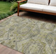 9' X 12' Khaki And Gray Moroccan Washable Indoor Outdoor Area Rug