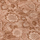 3' X 5' Terra Cotta And Copper Floral Washable Indoor Outdoor Area Rug