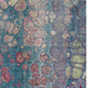 3' X 5' Teal Blue And Plum Abstract Washable Indoor Outdoor Area Rug