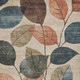 9' X 12' Beige Copper And Denim Blue Floral Washable Indoor Outdoor Area Rug