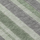 10' X 14' Green And Gray Striped Washable Indoor Outdoor Area Rug