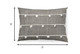 Dark Blue And Beige Lumbar Accent Pillow Cover