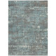 3' X 5' Taupe And Teal Blue Geometric Washable Indoor Outdoor Area Rug