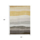 10' X 14' Pewter Gold And Ivory Striped Washable Indoor Outdoor Area Rug