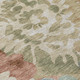 8' X 10' Rust And Beige Floral Washable Indoor Outdoor Area Rug