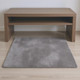 4' X 6' Gray Modern Solid Shag Area Rug