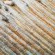 8' Rust Gray And Blue Round Abstract Washable Indoor Outdoor Area Rug