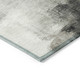 3' X 5' Brown And Charcoal Abstract Washable Indoor Outdoor Area Rug