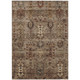 5' X 8' Brown And Copper Tribal Washable Indoor Outdoor Area Rug