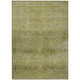 3' X 5' Artichoke Green And Ivory Geometric Washable Indoor Outdoor Area Rug