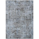 10' X 14' Blue And Taupe Abstract Washable Indoor Outdoor Area Rug