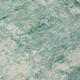 10' X 14' Teal Blue And Beige Abstract Washable Indoor Outdoor Area Rug
