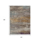 10' X 14' Brown Gray And Purple Abstract Washable Indoor Outdoor Area Rug