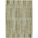 5' X 8' Khaki And Olive Green Striped Washable Indoor Outdoor Area Rug