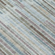 3' X 5' Teal Blue And Brown Striped Washable Indoor Outdoor Area Rug