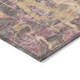 8' Blush And Wheat Round Abstract Washable Indoor Outdoor Area Rug