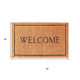 18" X 30" Natural And Black Coir Welcome Outdoor Door Mat