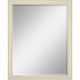 52" Ivory Distressed Wood Framed Accent Mirror