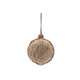 Set of Six Brown Hanging Figurine Ornaments