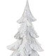 Set of Three White Polyresin Tabletop Sculpture