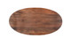 92" Brown Solid Wood Cross Leg Base Oval Dining Table