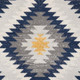 2' X 6' Blue Ikat Kilim Area Rug