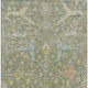 10' X 14' Artichoke Green Gold And Copper Floral Washable Indoor Outdoor Area Rug