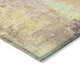 8' Blush And Gold Round Abstract Washable Indoor Outdoor Area Rug