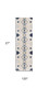 10' Blue And Ivory Southwestern Runner Rug