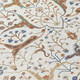 9' X 12' Ivory Copper And Blue Floral Washable Indoor Outdoor Area Rug