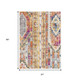 8' X 10' Gold and Ivory Southwestern Area Rug