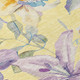 10' X 14' Yellow Gold And Lavender Floral Washable Indoor Outdoor Area Rug