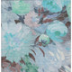 8' X 10' Sky Blue Mint Green And Ivory Floral Washable Indoor Outdoor Area Rug