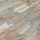 9' X 12' Copper Peach And Ivory Striped Washable Indoor Outdoor Area Rug