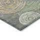 10' X 14' Green Gold And Gray Geometric Washable Indoor Outdoor Area Rug