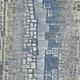 5' X 8' Artichoke Green Ivory And Blue Geometric Washable Indoor Outdoor Area Rug