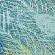 9' X 12' Teal Blue Green And Ivory Floral Washable Indoor Outdoor Area Rug