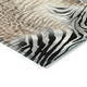 10' X 14' Ivory Black And Beige Animal Print Washable Indoor Outdoor Area Rug