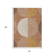 10' X 14' Copper And Ivory Geometric Washable Indoor Outdoor Area Rug