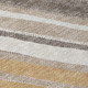 9' X 12' Gold Ivory And Taupe Striped Washable Indoor Outdoor Area Rug