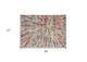 2' X 5' Cream Celestial Burst Abstract Area Rug