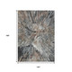 10' X 14' Brown Ivory And Charcoal Abstract Washable Indoor Outdoor Area Rug