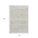 8' X 10' Beige And Ivory Abstract Washable Indoor Outdoor Area Rug
