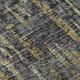 8' Granite Gray Ivory And Gold Round Abstract Washable Indoor Outdoor Area Rug